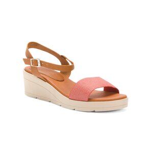 HELENE ROUGE Fuego Made In Spain Leather Ankle Strap Comfort Sandals